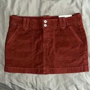 AE corduroy low-rise mini skirt